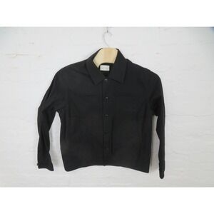 Craig Green Worker Jacket Mens Large Black Button Front Pockets Lightweight